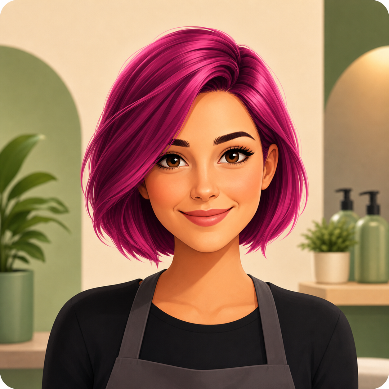 KI-Cartoon-Avatar von Julia